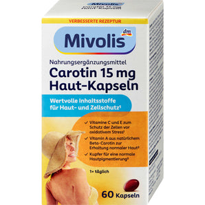 Carotin 15mg Haut-Kapseln 60 St, 23 g