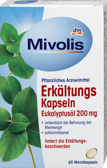 Erkältungskapseln Eukalyptusöl Mivolis
