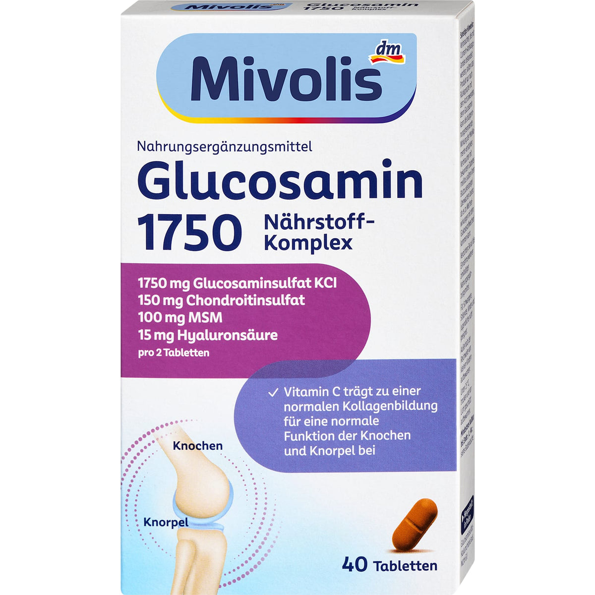 Glucosamin 1750, Tabletten 40 St, 55 St