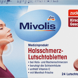 Halsschmerz-Lutschtabletten Mivolis