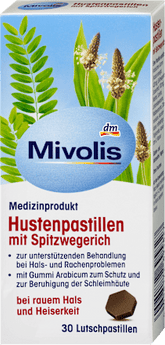 Husten-Pastillen mit Spitzwegerich Mivolis