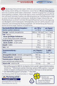 Innere Balance Kapseln, 30 St. Mivolis