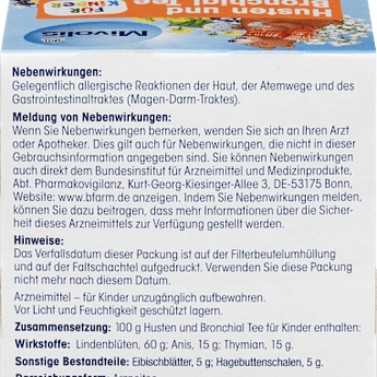 Kindertee, Husten & Bronchial Tee (12 Beutel) Mivolis