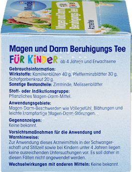 Kindertee, Magen & Darm Beruhigungs Tee (12 Beutel) Mivolis