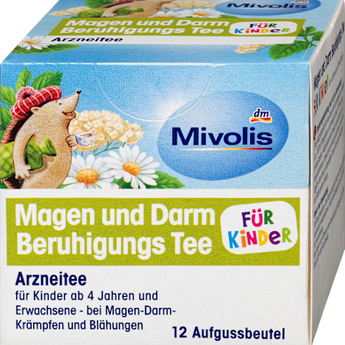 Kindertee, Magen & Darm Beruhigungs Tee (12 Beutel) Mivolis