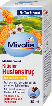Kräuter Hustensirup mit Manuka Honig Mivolis