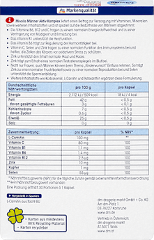 Männer Aktiv Komplex, Kapseln, 30 St. Mivolis