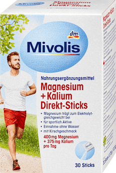 Magnesium + Kalium Direkt-Sticks 30 St Mivolis