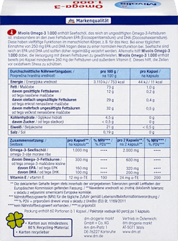 Omega-3 1000, Kapseln 60 St Mivolis