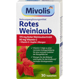 Rotes Weinlaub Tabletten 30 St, 19 g