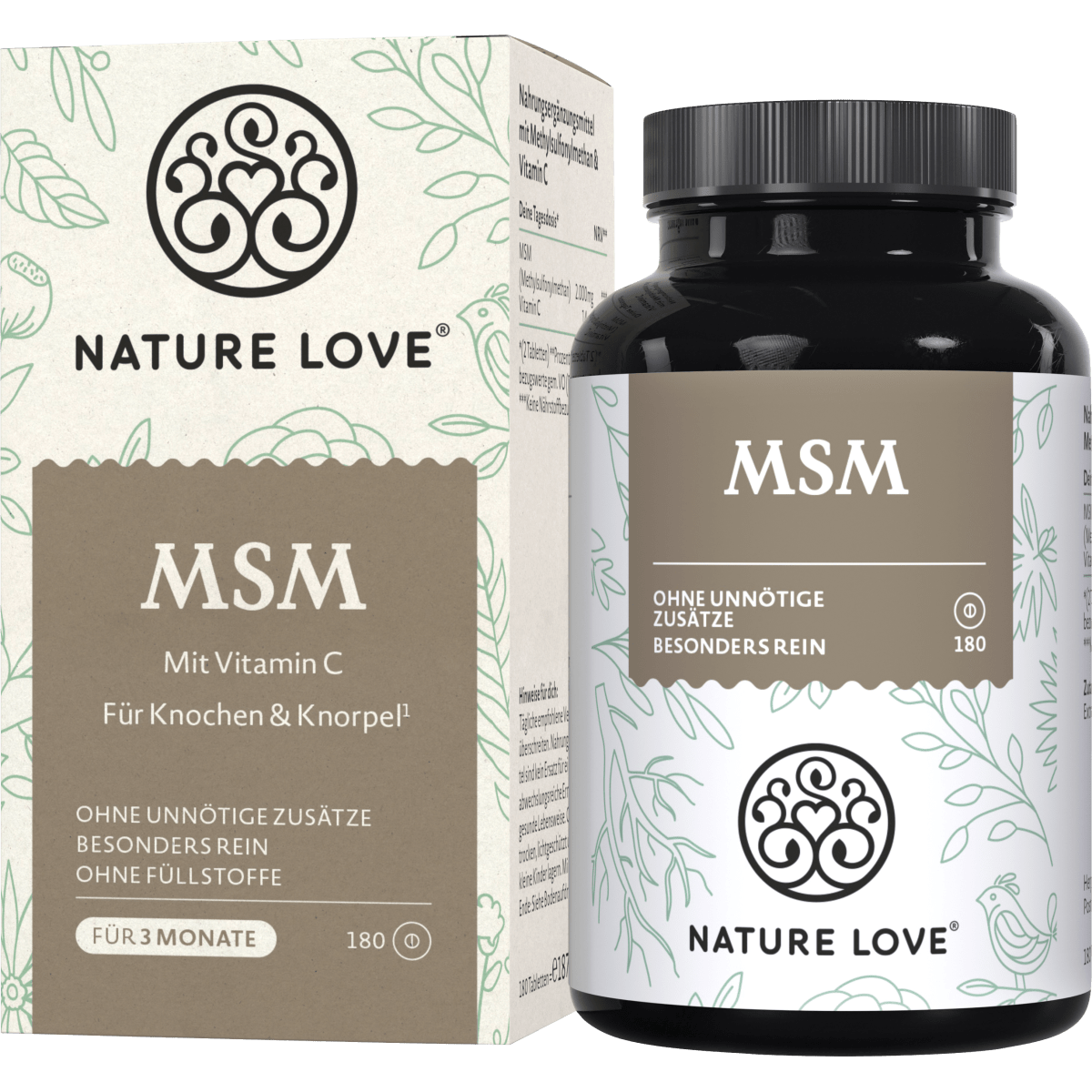 MSM mit Vitamin C Tabletten 180 St, 187 g - VivaVoss