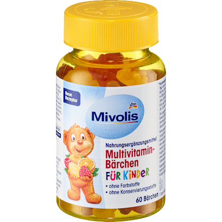 Multivitamin-Bärchen für Kinder 60 St Mivolis