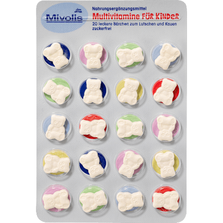 Multivitamine für Kinder, Kautabletten 20St. Mivolis