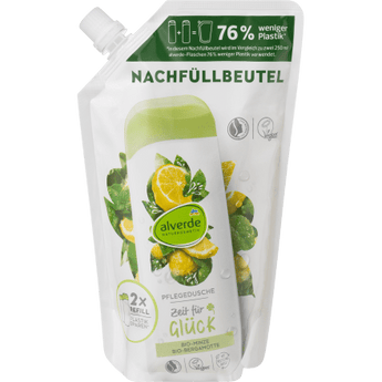 Nachfüllbeutel Duschgel Zeit für Glück Bio - Minze Bio - Bergamotte, 500 ml Balea, alverde NATURKOSMETIK, Duschgel, by alverde NATURKOSMETIK – Available at VivaVoss