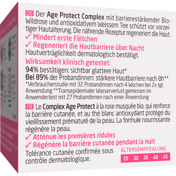 Nachtcreme glättend Wildrose & weißer Tee, 40 ml - VivaVoss