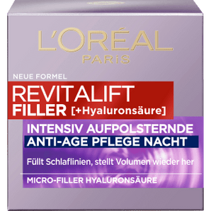 Nachtcreme Revitalift Filler, 50 ml Anti Age by L'ORÉAL PARIS – Available at VivaVoss