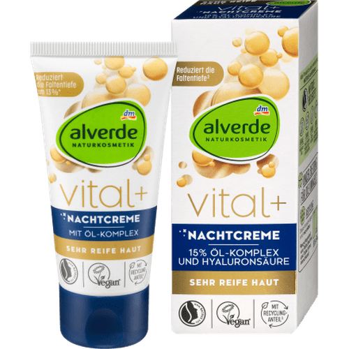 Nachtcreme Vital +, 50 ml Balea, alverde NATURKOSMETIK, Nachtcreme, Vital, by alverde NATURKOSMETIK – Available at VivaVoss