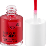 Nagelpflege Jelly Care Gloss 010 Bright Berry Red trend !t up