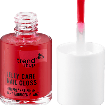 Nagelpflege Jelly Care Gloss 010 Bright Berry Red trend !t up
