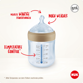 NUK Babyflasche for Nature, braun, 0 - 6 Monate, 260ml, 1 St - VivaVoss
