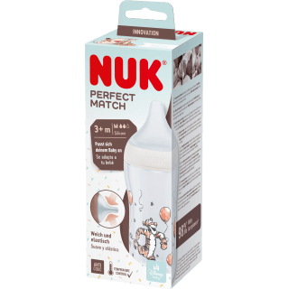 NUK Babyflasche Perfect Match Tigger, creme, ab 3 Monaten, 260 ml, 1 St - VivaVoss