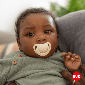 NUK Schnuller for Nature Silikon, grün/beige, Gr.2, 6 - 18 Monate, 2 St - VivaVoss