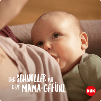 NUK Schnuller Mommy Feel Silikon, rosa/creme, Gr.1, 0 - 9 Monate, 2 St - VivaVoss