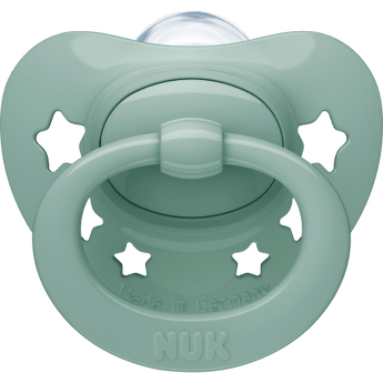 NUK Schnuller Signature Silikon, grün, 0 - 6 Monate, 2 St - VivaVoss