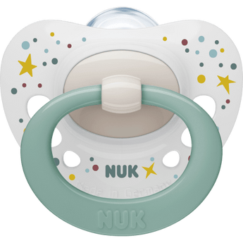 NUK Schnuller Signature Silikon, grün, 0 - 6 Monate, 2 St - VivaVoss