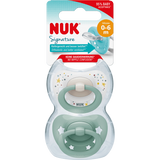 NUK Schnuller Signature Silikon, grün, 0 - 6 Monate, 2 St - VivaVoss