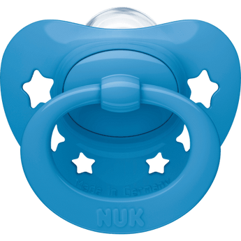 NUK Schnuller Signature Silikon, grün/blau, 6 - 18 Monate, 2 St - VivaVoss