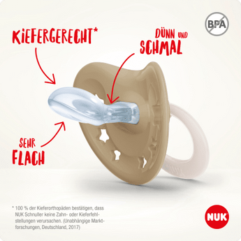 NUK Schnuller Signature Silikon, grün/blau, 6 - 18 Monate, 2 St - VivaVoss