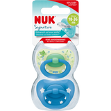 NUK Schnuller Signature Silikon, grün/blau, ab 18 Monate, 2 St - VivaVoss
