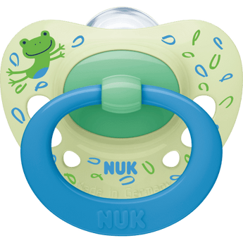 NUK Schnuller Signature Silikon, grün/blau, ab 18 Monate, 2 St - VivaVoss