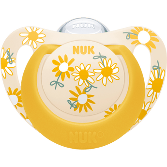 NUK Schnuller Star Silikon, gelb/rot, Gr.3, 18 - 36 Monate, 2 St - VivaVoss