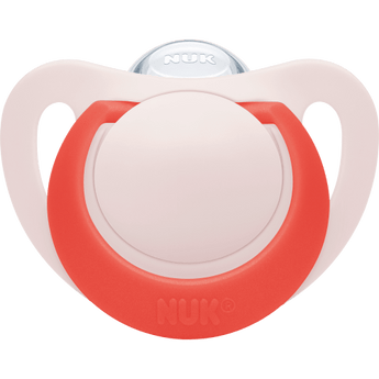 NUK Schnuller Star Silikon, gelb/rot, Gr.3, 18 - 36 Monate, 2 St - VivaVoss