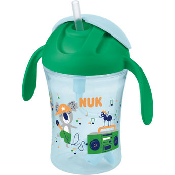 NUK Trinkhalmbecher Motion Cup grün, 230 ml, 1 St - VivaVoss