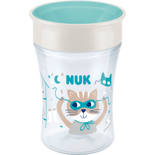 NUK Trinklernbecher Evolution Magic Cup türkis, 230 ml, 1 St - VivaVoss