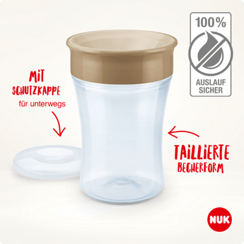NUK Trinklernbecher Evolution Magic Cup türkis, 230 ml, 1 St - VivaVoss