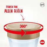 NUK Trinklernbecher Magic Cup Disney rot, 230 ml, 1 St - VivaVoss