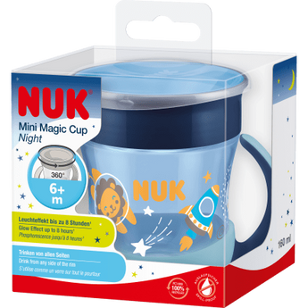 NUK Trinklernbecher Mini Magic Cup Night blau, 160 ml, 1 St - VivaVoss