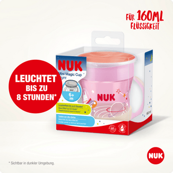 NUK Trinklernbecher Mini Magic Cup Night rosa, 160 ml, 1 St - VivaVoss