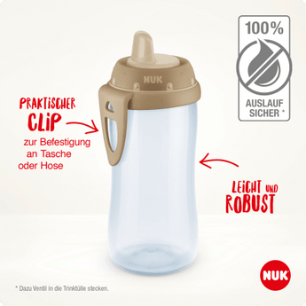 NUK Trinklernflasche Disney Bambi Kiddy Cup rosa, ab 12 Monate, 300ml, 1 St - VivaVoss