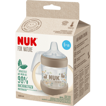 NUK Trinklernflasche for Nature, braun, ab 6.Monat, 150ml, 1 St - VivaVoss