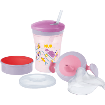 NUK Trinklernset Evolution, rot/lila, ab 6 Monate, 3 St - VivaVoss