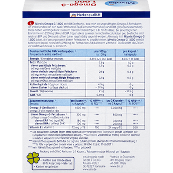 Omega-3 1000, Kapseln 60 St Mivolis