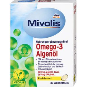 Omega - 3 Algenöl, Kapseln 30 St., 30 St - VivaVoss