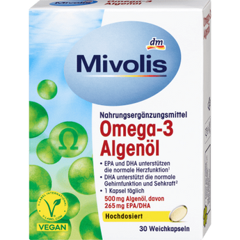 Omega - 3 Algenöl, Kapseln 30 St., 30 St - VivaVoss