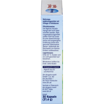 Omega - 3 Algenöl, Kapseln 30 St., 30 St - VivaVoss
