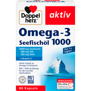 Omega - 3 Seefischöl 1000 Kapseln 80 St., 107,8 g - VivaVoss